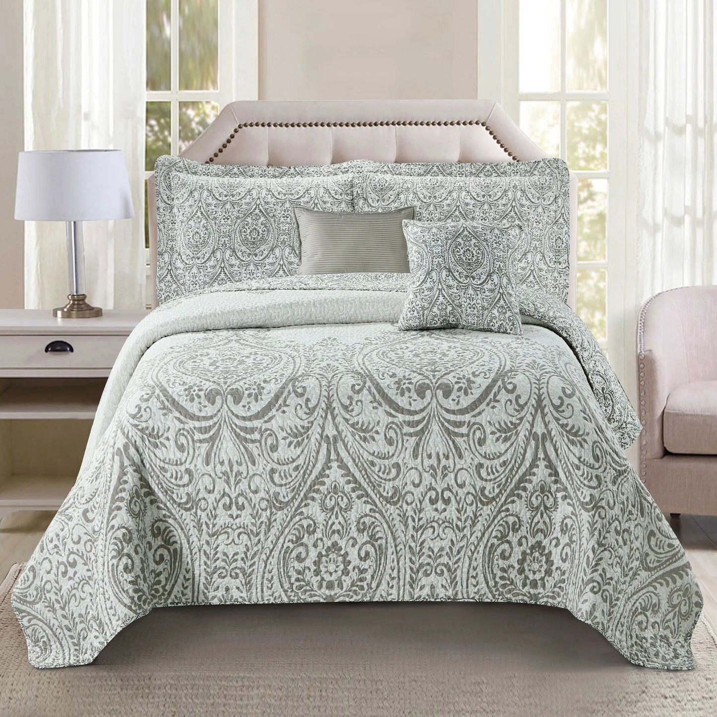 Serenta Visionary Microfiber 5-piece Quilt Set