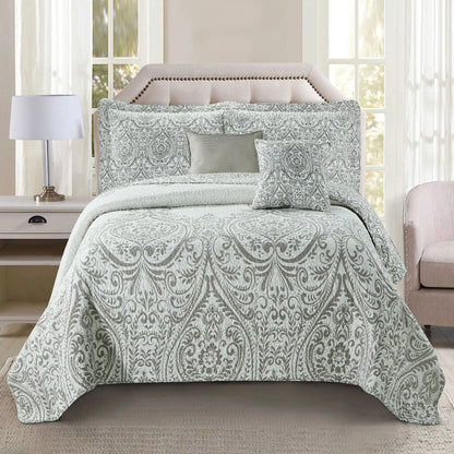 Serenta Visionary Microfiber 5-piece Quilt Set