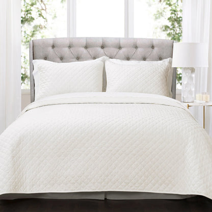 Copper Grove Balm Diamond Oversized Cotton 3-piece Quilt Set