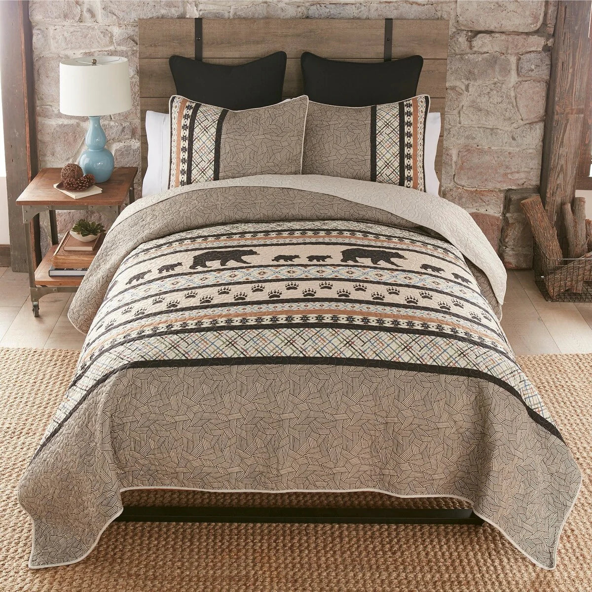 Donna Sharp Momma Bear UCC 3 PC Polyester Quilt Set
