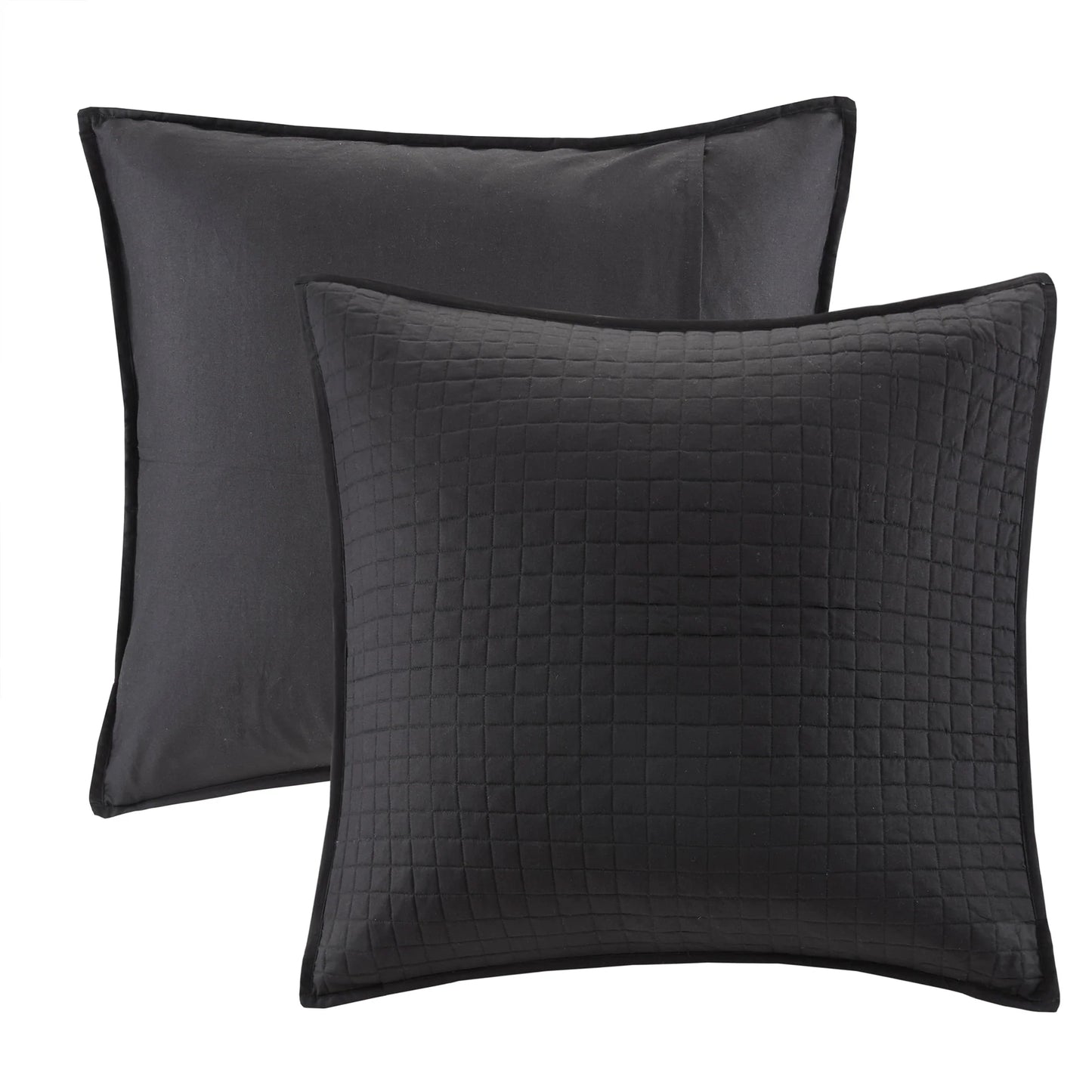 Intelligent Design Cora 7 Piece Reversible Cotton Quilt Set with Euro Shams and Thrwo Pillows